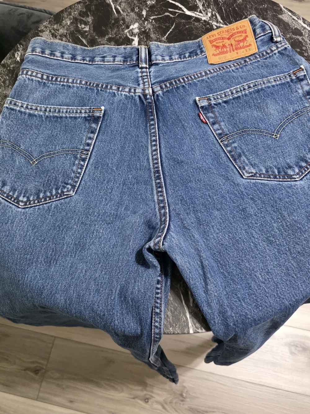 Levi's Men's Blue Denim Jeans 34/30-550 Jeans